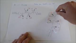 Von der Keilstrichformel in die FischerProjektion am Beispiel von DGlucose [upl. by Weidner612]