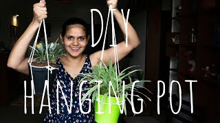 DIY Hanging pot II Gardening videos Malayalam II Gardening Ideas Malayalam [upl. by Ailbert]