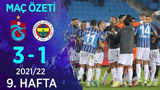 Trabzonspor 31 Fenerbahçe MAÇ ÖZETİ  9 Hafta  202122 [upl. by Lodovico854]