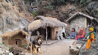 Organic Mountain Village Life  most peaceful and Very Relaxing Life  traditional village Nepal [upl. by Ahsatniuq278]