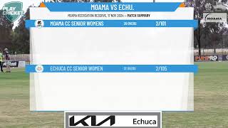 Moama CC Senior Womens v Echuca CC Senior Women [upl. by Rebmac]