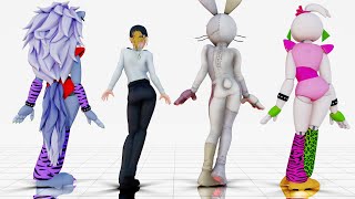 MMD X FNAF SECURITY BREACH Ghost Dance [upl. by Nibas]