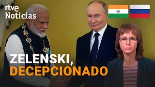 RUSIA MODI visita a PUTIN y le dice que la GUERRA con UCRANIA quotNO es la SOLUCIÓNquot  RTVE Noticias [upl. by Harmonie]