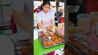 So Crispy Amazing Crispy Chicken Skin  Laos Food  Laos🇱🇦  Savannakhet shorts [upl. by Annatnas]