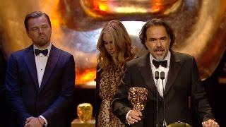 The Revenant wins the Best Film award  The British Academy Film Awards 2016  BBC One [upl. by Hannahsohs625]