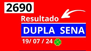 Dupla Sena de 2690  Resultado da dopla sena concurso 2690 [upl. by Layney]