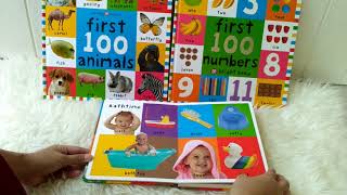 Priddy Books First 100 Words Animals Numbers Board Book Big Version [upl. by Akima]