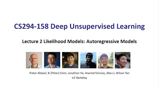 L2 Autoregressive Models  CS294158SP20 Deep Unsupervised Learning  UC Berkeley Spring 2020 [upl. by Oppen]