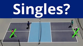 Pickleball SinglesNot Sure How to Play Start with Skinny Singles [upl. by Rillis]