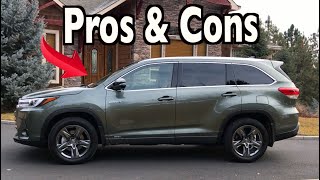 Reasons FOR and AGAINST 2019 Toyota Highlander Hybrid on Everyman Driver [upl. by Esela]