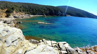 Populonia selvaggia LA BUCA DELLE FATECALA VIOLINA la spiaggia che suona [upl. by Hcelemile]