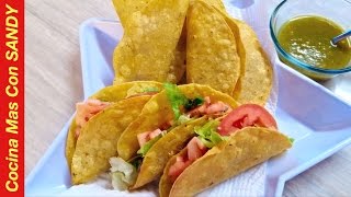 RICOS TACOS DORADOS DE CARNE MOLIDA CON PAPAS [upl. by Rexferd70]