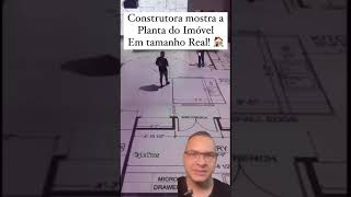 IMÓVEL NA PLANTA EM TAMANHO REAL imovel apartamento investimento imovelnaplanta casa [upl. by Lurie69]