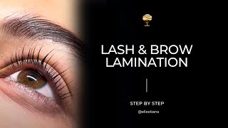 Elleebana Lash and Brow Lamination  Step by Step [upl. by Tdnarb]