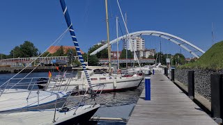 🇵🇱 Kołobrzeg Kolberg Polska Yacht Marina Wyspa Solna przystań Jachtowa w Kołobrzegu 4K [upl. by Lambert]