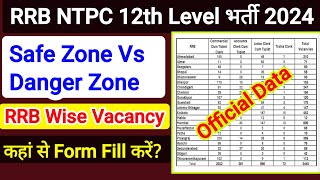 RRB NTPC 12th Level Safe Zone Vs Danger Zone। Zone Wise Vacancy [upl. by Sherburn]