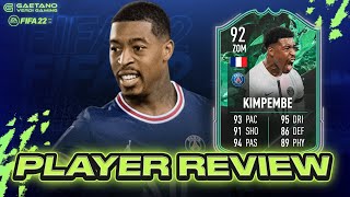 PRESNEL KIMPEMBE 92  Loht er sich für 10 Token  FIFA 22 Player Review [upl. by Grimes377]