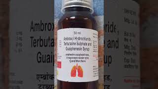 Ambroxol Hydrochloride Terbutaline Sulphate and Guaiphenesin Syrup Uses in Hindi [upl. by Varrian]