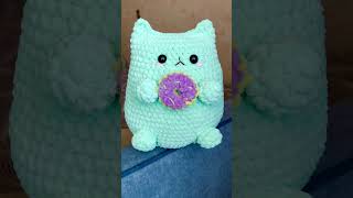 Crochet cat Amigurumi plush cat pattern Fat funny kitty pattern for beginners [upl. by Alicirp551]