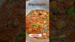 Aloo Qeema recipe  Alu keema recipe  alookeema keema beefkeema shorts viralvideo ytshorts [upl. by Chrisse]