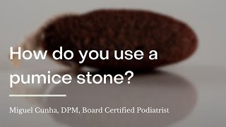 How do you use a pumice stone [upl. by Llednor]