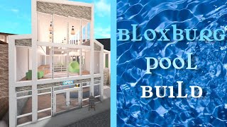 I Built an Indoor Pool in Bloxburg Roblox [upl. by Silenay]