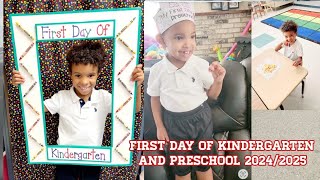 First Day of Kindergarten  Preschool Back to school 2024 2025 Kindergarten school viralvideo [upl. by Zelazny]