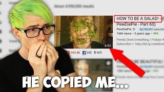 PEWDIEPIE COPIED ME CAN WE COPYSTRIKE PEWDIEPIE  Meme React 👏👏 [upl. by Aiepoissac]