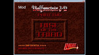 Wolfenstein 3D Part II Rise of the Triad mod early version WIP [upl. by Oibaf]