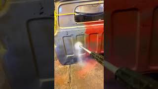 Premier C10 Pressure Washing after Chemical dip paintremoval rust shorts [upl. by Htiek]