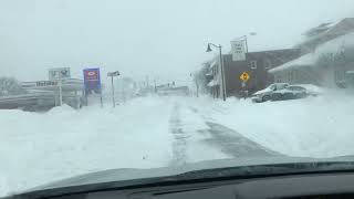 Cloquet Minnesota downtown during snow storm [upl. by Aicsile]