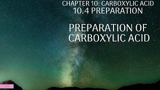 104 Preparation  Preparation of Carboxylic Acid [upl. by Oak494]