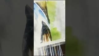 Painting by water colour ytshorts shorts diy [upl. by Norraf]