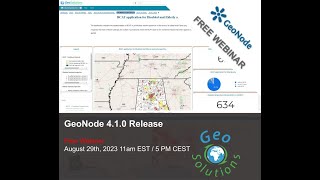 Free Webinar  GeoNode 41 release [upl. by Corissa650]