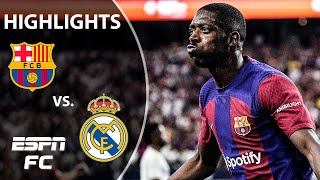 EL CLASICO AMERICANO 🇺🇸 Real Madrid vs Barcelona  Full Game Highlights  ESPN FC [upl. by Artemed395]