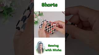 Shorts  DIY Mini Card Wallet How to sew mini bag easy to sew basic bag simple bag [upl. by Akerdnahs]