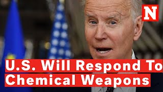 Biden Vows The US Would Respond If Russia Uses Chemical Weapons In Ukraine [upl. by Stier163]