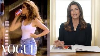 Cindy Crawford Breaks Down 13 Looks From 1989 to Now  Life in Looks  Vogue [upl. by Nahtahoj]