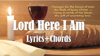 LORD HERE I AM w lyrics amp chords Holy Mass Offertory song [upl. by Ziul]