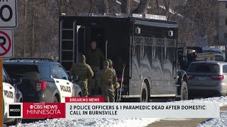 2 police officers 1 paramedic killed in Burnsville Minnesota source says [upl. by Rosati]