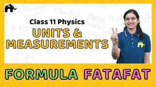 Units and Measurements  Class 11 Physics Formulas Sheet  Revision List CBSE NCERT [upl. by Salokin]