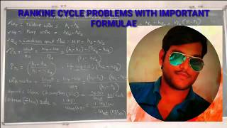 RANKINE CYCLE PROBLEMS WITH IMPORTANT FORMULAE [upl. by Nathanoj]