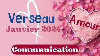 Verseau Amour Janvier 2024  communication [upl. by Enyallij]