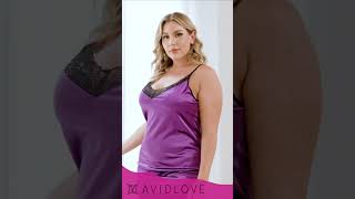 Lingerie Plus Size Satin Lace Chemise  Avidlove [upl. by Heriberto]