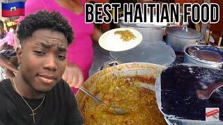 Haitian Food  Exploring downtown street food  Locals Cooking Haitian Legumes [upl. by Zanahs]