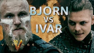 Bjorn Ironside and Ivar The Boneless EPIC Battle In The Season 5 Finale of Vikings [upl. by Zohara]