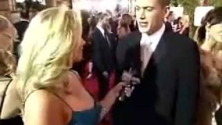 Wentworth Miller Sarah Wayne Callies from Prison Break  Golden Globe Awards [upl. by Magan]