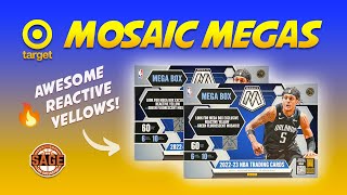 FIRST LOOK 202223 Mosaic Basketball Mega Boxes from Target 🔥 Reactive Yellows 🤩 [upl. by Korten]