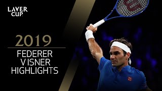 Federer v Isner Match Highlights  Laver Cup 2019 [upl. by Theobald]