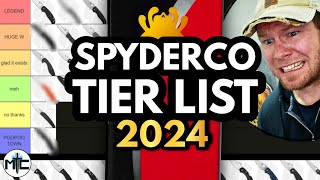 SPYDERCO KNIFE TIER LIST 2024  Ranking The BEST And WORST Spyderco Folding Knives [upl. by Talich431]